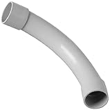 MegaHaustechnik Bogen 90° Grad für Rohr Außendurchmesser 40mm Klebe Fitting PVC U PE Kunststoff