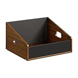 Luwecf Halter für Schallplatten, Ständer für Musikalben, platzsparendes Regal für, S 37.5cmx20cmx18.5cm