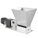 MEHOOSPVN Getreidemühle Elektrisch, 4 Liter Getreidebreche Walzenmühle, 60W Multifunktionsschleifer 75rpm Edelstahl Kornquetsche Graingrinder für Weizen, Reis, Futtermittel, Gewürze, Nüsse Getreide
