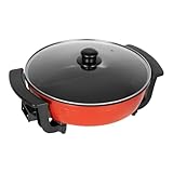Elektrische Hot Pot Wokpfanne Yin Yang Hot Pot 2 Seiten Suppentopf Küche Kasserolle Antihaft Kochtopf Chinesischer Hotpot, Leicht zu reinigen Schnelle Erwärmung