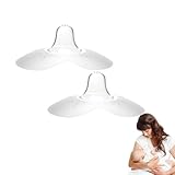 Stillhütchen Größe S(ø 13 mm),Inklusive 2 Brusthütchen und Etui,Extra Weiche Brusthütchen,Contact Nipple Shields,Brusthütchen Silikon,Brusthütchen zum Stillen für Maximalen Hautkontakt Zwischen