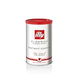 Illy Classico Instant Coffee Medium Roast Classic Roast mit Noten von Karamell, Orangenblüte und Jasmin, 100% Arabica-Kaffee, ohne Konservierungsstoffe, 94 ml Dose (1 Stück)