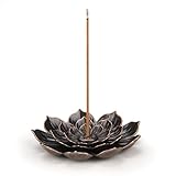 SLKIJDHFB Lotus Stick Räuchergefäß Weihrauchhalter Brenner Lotus Weihrauchbrenner 6 Loch Weihrauchbrenner Räuchergefäss Duft Zubehör mit abnehmbarem Aschefänger