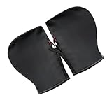 Warme Fahrrad-Lenkerhandschuhe, mit reflektierenden Streifen, warm, winddicht, wasserdicht, für Straßenverkehr, Wochenende, Outdoor-Sport, Roller, Touren, Urban Camping