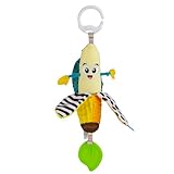 LAMAZE Bea the Banana, Clip on Pram and Pushchair Newborn Baby Toy, Sensory Toy for Babies with Colours and Sounds, Development Toy for Boys and Girls Aged 0 to 24 Months, Gelb