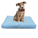 Dog Bed Cover, Cooling Puppy Blanket, Machine Washable Protector, Pet Cot & Furniture Shield for Indoor, Outdoor, Couch Tables, Chairs Uses, Blue, Small, Medium, Large