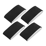 TOPBATHY 4 Stück Snowboard-Riemen Skizubehör Snowboardhalter Skibindungsgurt Skibindungshalter Skihalter Snowboard-bindungsriemen Snowboard-Gurt Snowboardband Nylon Black