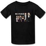 Custom Tv Show Bones Men's Tee Shirt Fashion Cotton Short Sleeve T Shirt (Black L)