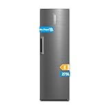 Midea MDRU385MTE46 Gefrierschrank/Kühlschrank/273L/185 cm hoch/NoFrost/Flexible Kühl- und Gefrierfunktion/Superkühl/Große Fächer/Zero Clearance/Easy Open Handgriff/Wechselbarer Türanschlag/Inox