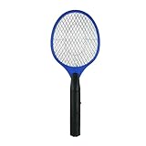 Elektrische Fliegen und Klatsche für draußen/innen batteriebetriebenes Tennis. 2 AA Batterien nicht im Lieferumfang enthalten Mückenvernichter Spray (Blue One Size)