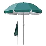 MRKU Großer Gartensonnenschirm, Abnehmbarer Balkonschirm, Regenfester Rundschirm, Für Draußen, Deck, Hinterhof, Swimmingpool, Strand