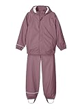 NAME IT Unisex Nkndry Rain Noos Regen Set, Wistful Mauve, 104 EU