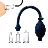 Youxclian 3 Stück Nippelsauger Nippel Sucker Set Extrem Saugkraft Brustwarzensauger Brustwarzen Vergrößerung Saugen Sexspielzeug für Frauen Paare SM Vakuum Pussy Pump Sauger Brust Klitoris(B)