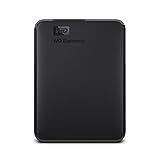WD Elements Portable externe Festplatte 2 TB (mobiler Speicher, USB 3.0-Schnittstelle, Plug-and-Play, für Windows formatiert) Schwarz