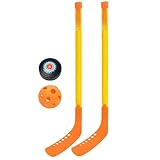 Hockeyschläger-Set für Anfänger - Straßenhockeyschläger-Set für Kinder | Eishockeybälle Set für den Außenbereich | Leichtes Hockeyschläger-Set | Set aus Stäbchen und Pa