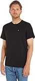 Tommy Jeans Herren T-Shirt Kurzarm TJM Original Slim Fit, Schwarz (Tommy Black), L