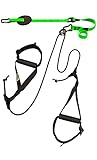 eaglefit - Premium Sling-Trainer „Allround“ für Zuhause & Unterwegs inkl. Umlenkrolle, Türanker, Poster - Schlingentrainer verstellbar 90-310cm zur Befestigung an Wand, Decke, Tür, Balken, Baum (grün)