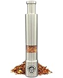 UNCLE SPICE® Habanero Chili Flocken in Einhandmühle aus Edelstahl als Probierset - ca. 4g sehr scharfe Chiliflocken in praktischer Einhandmühle - Ideal zum BBQ und für Grillfeste als Mitbringsel
