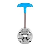 4 Backen-Selbstzentrierendes Spannfutter M33-Schraubgewinde, 96mm-Drechselfutter mit Schraubenschlüssel und Schrauben, Spannweite 45-81 mm