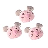 Homoyoyo 3 Stück Plüsch Interaktives Katzenspielzeug für Indoor Beißfestes Stofftier mit Natürlichem Design zur Zahnpflege und Beschäftigung für Katzen und Kätzchen