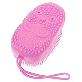 SOIMISS Automatische Silikon Badebürste mit Integrierter Seifenablage Tragbarer Dusch und Rückenschrubber für Sanfte Körpermassage Tiefenreinigend Weich und Langlebig für Zuhause und