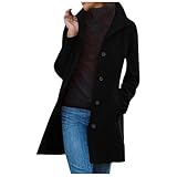 Generisch Wintersportjacke Damen/Winter Oberbekleidung Regenjacke Damen Schmuddelwetter (Black, M)