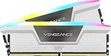 CORSAIR Vengeance RGB DDR5 RAM 32GB (2x16GB) 6400MHz CL36-48-48-104 1.35V AMD Expo Intel XMP 3.0 Desktop-Arbeitsspeicher – Weiß (CMH32GX5M2B6400Z36W)