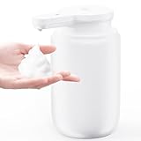 Seifenspender Automatischer Schaumseifenspender Elektrischer mit Sensor: LAOPAO Soap Dispenser Set IPX5 Wasserdicht USB-C Aufladung mit Sensor Infrarot Bewegungssensor für Küche & Bad (Weiß)
