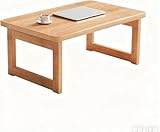 Klappbarer Couchtisch, Holz Niedriger Bodentisch zum Sitzen, Tatami Teetisch für Wohnzimmer, Schlafzimmer, Balkon, Café - Keine Montage erforderlich