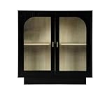 Ibonto Mehrzweckschrank Doppeltür-Schrank mit Bogenelementen und Acrylfront