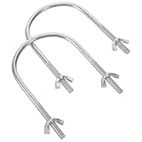 Garneck 2 Stück U Förmiger Heizkörper Rollenhaken aus Metall Zubehör für Elektrische Ölradiatoren Stabile Rollenhalterung für Mobilen Heizkörperfuß Universell Kompatibel