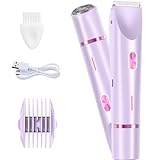 LIAVOP Intimrasierer für Frauen, 2-in-1 Elektrischer Rasierer Damen Intimbereich Intimrasierer, Damenrasierer Elektrisch mit USB-C-Laden für Underarm, Leg, Arm, Body, Face