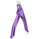 Nagelknipser Professionelle Falsche Nagelknipser Gelnägel Nagelknipser Trimmer Maniküre Tip Cutter für künstliche Nägel Acrylnägel Gelnägel (Lila)
