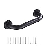 SacJkt Badezimmer Haltegriff Aluminiumlegierung, Dusche Sicherheitsgriff, 30CM Rutschfeste Wandgriff Für Badezimmer Badewanne Toilette (Schwarz)