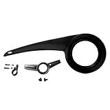 Kiuiom Bike-Ketten-Schutzschutz,Fahrradkettenabdeckung Schwarz,Rad Ketten Schutz,Fahrradkettenschutz,Kettenschutz Fahrrad für 32-38T Fahrradzubehör,PP Umweltfreundlicher Kunststoff,48 * 18 cm