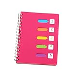 Sewroro Notizbuch Mit Seitenspirale Spiralblock Aus Millimeterpapier Spiralblöcke Hochschule A5-spiralnotizbuch Journal -notebook Notizbücher Mit Trennwänden Digitales Notizbuch