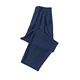 Generisch Hochwertige Freizeit-Hosen für Damen Coole Ice Silk Jogginghose Super Dehnbar Lässige Sweatpants für Herren Damen Ideal zum Entspannen Sport Treiben (Navy, XL)