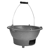 NUOBESTY Gusseisen Holzkohlegrill Tragbarer Campingkohlegrill Hochtemperaturbeständig Langlebig Für Tischgrill Bbq Grillen Zuhause Und Outdoor