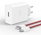 100W USB Ladegerät für Oneplus SuperVooc Charge,USB Netzteil Dashcharge Adapter für Oneplus 13 12R 12 Nord CE 4 Lite Nord 4 3 2T 10 Pro Oppo Reno 12 Pro 12F 11F realme 12x mit 8A USB C Ladekabel 1m