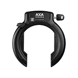 AXA Imenso X Large Rahmenschloss, Schlüssel nicht Abziehbar, 92 mm Breite Öffnung, Sicherheitsstufe 12, Kombinierbar mit Einsteckkette, Rot/Weiß