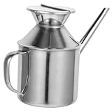 Cabilock Edelstahl Ö Und Essigspender Mit Sieb 200ml Idealer Ölbehälter Für Küche Sojasauce Behälter Praktischer Ölkanister Für Gewürze Und Öle