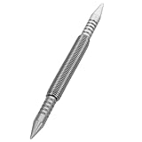 Uonlytech 2St Frühlingspunsch Federwerkzeuge Zange trimmen Polieren Schalter Gürtel Dual Federbelasteter Nagelsetzer Nagelstanzer Stiftschlag Feder Nagelstanze Schlag für Nagel Stahl Silver