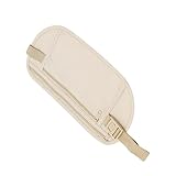 KEXIAO Dünner Laufgürtel, wasserabweisend, für Damen und Herren, verstellbare Gürteltasche, 2 Taschen, Handyhalter zum Spazierengehen, Khaki, as show