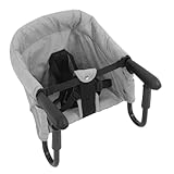 LIFKOME Clip Hochstuhl Für Faltbarer Tragbarer Tischhaken Für Zuhause Kompakte Graue Babysitzlösung Für Esszeiten Für Hochstühle Tischsitz