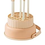 Silikon-Makeup Brush Cleaner Bowl – Tragbare Waschschale mit Drying Holder, multifunktionales Scrubbing Pad, Handy Cosmetic Tool Container, Gentle Bristle Cleaning Aid | For Daily Routine Bathroom S