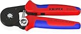 KNIPEX Selbsteinstellende Crimpzange für Aderendhülsen mit Seiteneinführung mit Mehrkomponenten-Hüllen brüniert 180 mm, 97 53 14