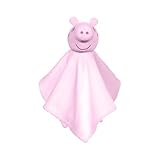 Character World Offizielle Peppa Pig Schmusetuch für Babys und Kleinkinder, Schnuller, Kuscheldecke, Sicherheitsdecke für Neugeborene, Mädchen, Kleinkinder, Autositz, Kinderwagen, Kinderzimmer, Rosa