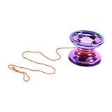 KONTONTY 1 Satz Saite Jo-Jo Outdoor Beliebtes Yo-yo mit Schnur Mini-Yo-Yo Autospielzeug beleuchten Ballspielzeug Outdoor- Abs Violett