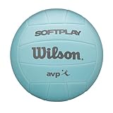 Wilson Volleyball Super Soft Play, Kunstleder, Outdoor und Indoor-Volleyball, Beachvolleyball