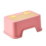 KOCKSHION 1Stk Tritthocker für kinderhocker Tritthocker kinderstuhl faltstühle Faltbare stühle Hocker für Badezimmer Fußbank Badezimmer Waschhocker hocker pp Rosa
